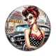 Cabochon Résine - pin up