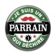 Cabochon Résine - je suis un parrain qui déchire