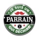 Cabochon Verre - je suis un parrain qui déchire