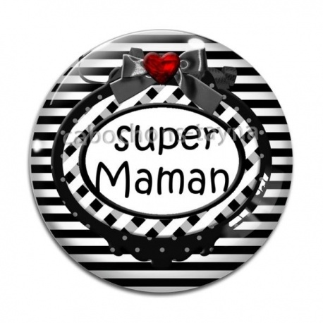 Cabochon Verre - super maman