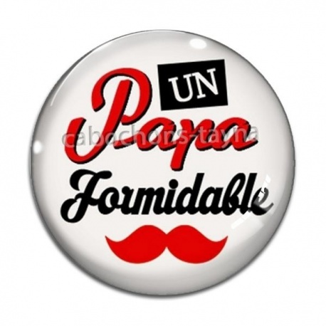 Cabochon Verre - un papa formidable