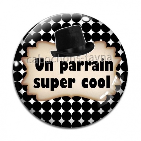 Cabochon Verre - un parrain super cool
