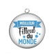 Pendentif Cabochon Argent - meilleur filleul