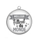 Pendentif Cabochon Argent - meilleur filleul