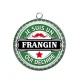 Pendentif Cabochon Argent - frangin qui déchire