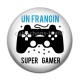 Cabochon Résine - un frangin super gamer
