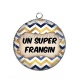 Pendentif Cabochon Argent - un super frangin