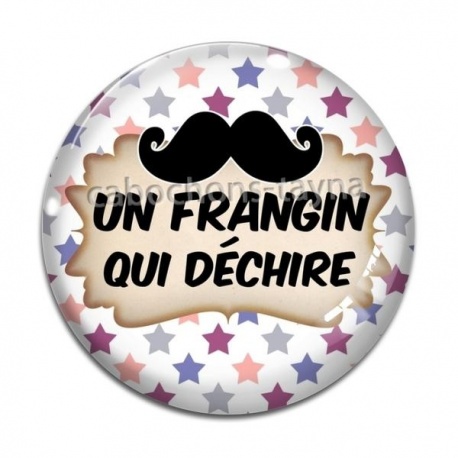 Cabochon Verre - un frangin qui déchire