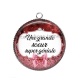 Pendentif Cabochon Argent - une grande soeur super géniale