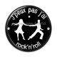 Cabochon Résine - j'peux pas j'ai rock n roll