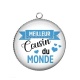 Pendentif Cabochon Argent - meilleur cousin