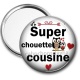 Miroir de poche - super chouette cousine