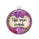 Pendentif Cabochon Argent - une super cousine