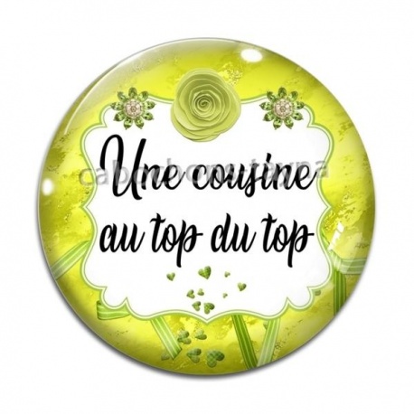 Cabochon Verre - cousine au top du top
