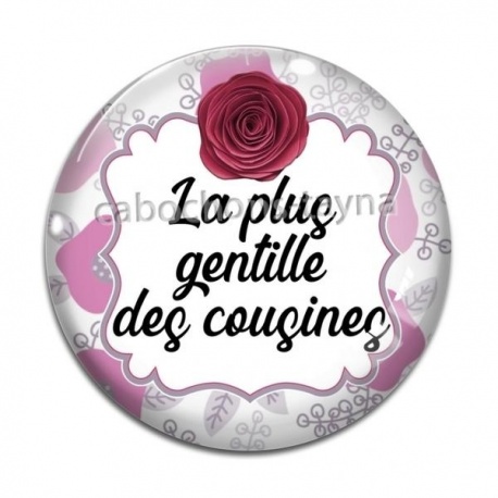 Cabochon Verre - la plus gentilles des cousines