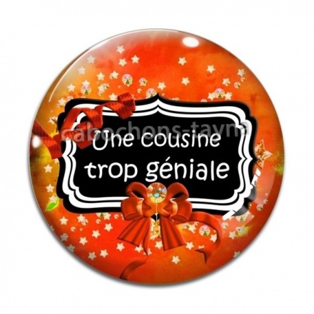 Cabochon Verre - une cousine trop géniale