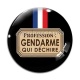 Cabochon Verre - gendarme qui déchire