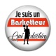 Cabochon Résine - Je suis un basketteur qui déchire
