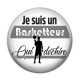 Cabochon Résine - Je suis un basketteur qui déchire