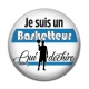 Cabochon Résine - Je suis un basketteur qui déchire