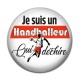 Cabochon Résine - Je suis un handballeur qui déchire