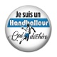 Cabochon Résine - Je suis un handballeur qui déchire
