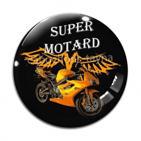 Cabochon Verre - super motard