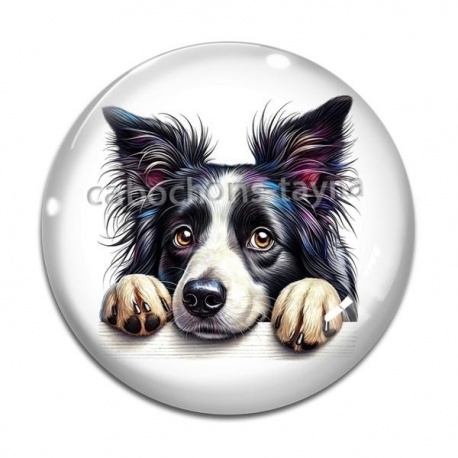Cabochon Verre - chien