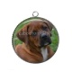 Pendentif Cabochon Argent - chien