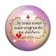 Cabochon Résine - je suis aide soignante qui déchire