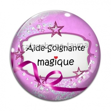 Cabochon Verre - aide soignante magique