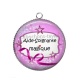 Pendentif Cabochon Argent - aide soignante magique
