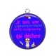 Pendentif Cabochon Argent - je suis une aide soignante qui déchire