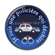 Cabochon Résine - je suis une policière qui déchire