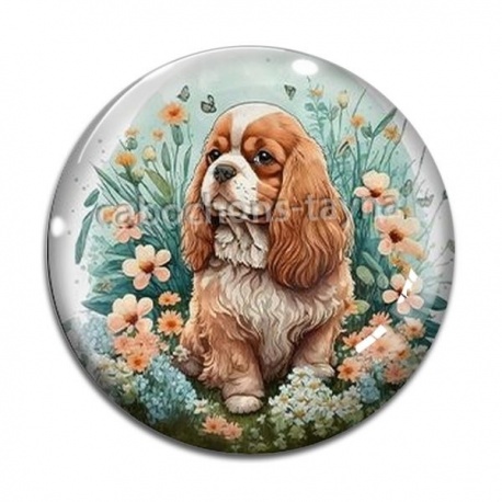 Cabochon Verre - chien