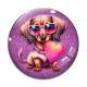 Cabochon Verre - chien