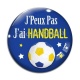 Cabochon Verre - j'peux pas j'ai handball