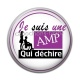 Cabochon Résine - je suis une AMP qui déchire