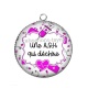 Pendentif Cabochon Argent -  une ash qui déchire