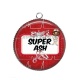 Pendentif Cabochon Argent - super ash