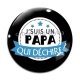 Cabochon Verre - je suis un papa qui déchire