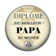 Cabochon Résine - diplôme du meilleur papa au monde