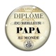 Cabochon Verre - diplôme du meilleur papa au monde