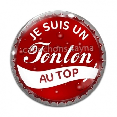 Cabochon Verre - je suis un tonton au top
