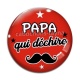Cabochon Verre - papa qui déchire