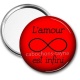 Miroir de poche - l'amour est infini