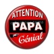 Cabochon Résine - attention papa génial