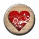 Cabochon Résine - coeur