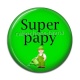 Cabochon Résine - super papy