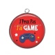 Pendentif Cabochon Argent - j'peux pas j'ai game